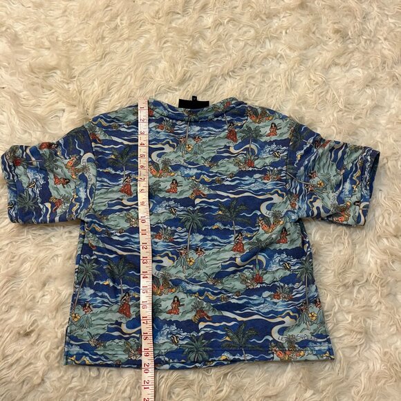 Le Superbe Tropical Beach Ocean Surf Women's Small Tee - Picture 4 of 5